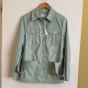 Calvin Klein Women's Light Green Jacket
